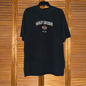 Harley-Davidson Embroidered Logo Short Sleeve Seaford DE‎ Tee Shirt